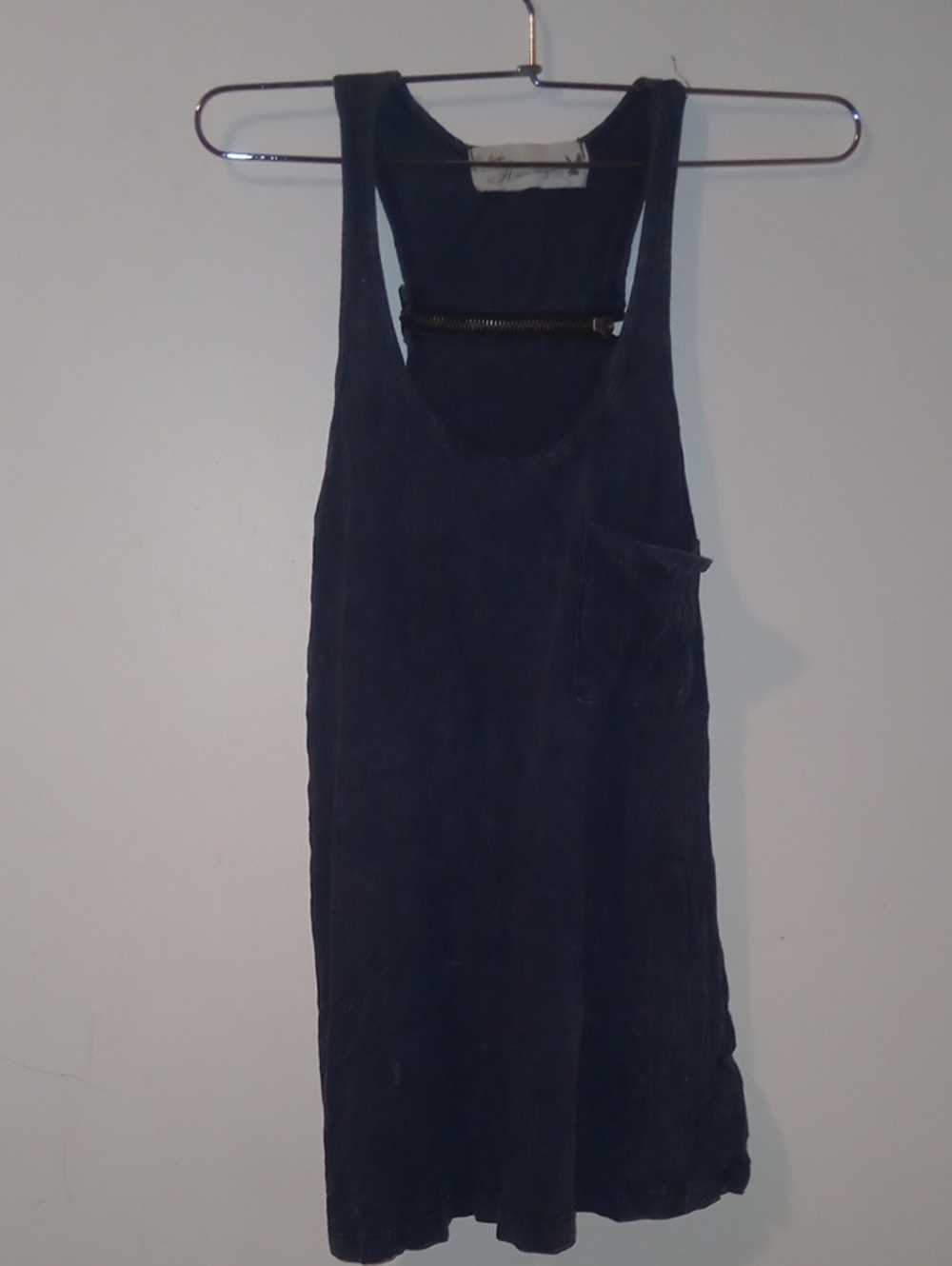 Vintage Havana Basic Racerback Tank Dress - Navy